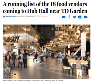 A running list of the 18 food vendors coming to Hub Hall near TD Garden -  The Boston Globe